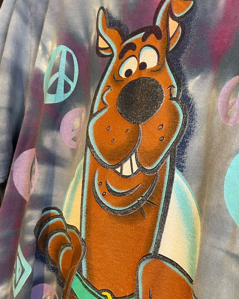 スクービー・ドゥー タイダイTシャツ ディテール
