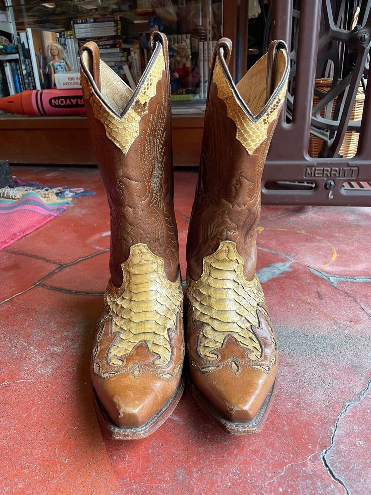 Adams Boots ウエスタンブーツ パイソン革の甲