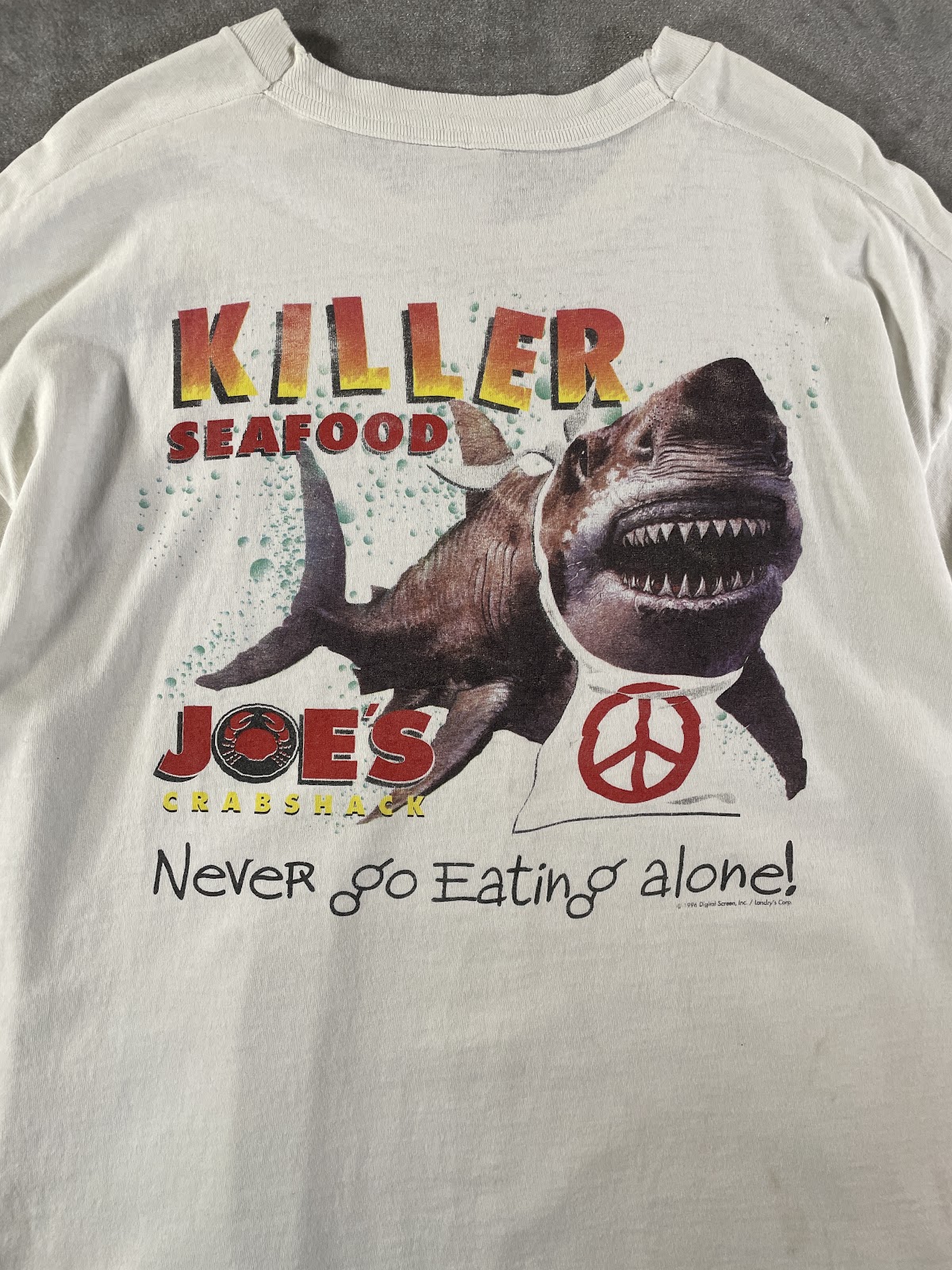 1996年 Joe's Crabshack KILLER SEAFOOD Tシャツ 9
