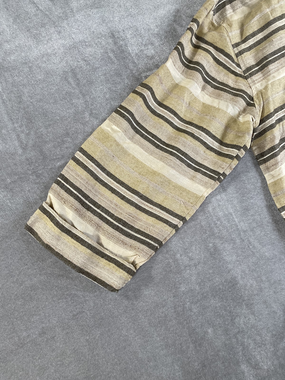 CHICO'S DESIGN シルクのボーダージャケット 10