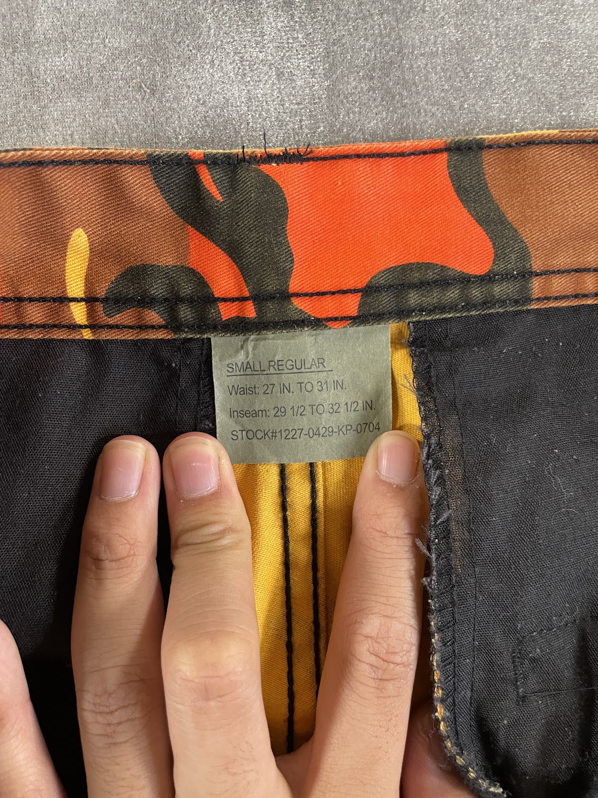 ROTHCO BDU カーゴパンツ オレンジカモ スモールレギュラー メンズ 5