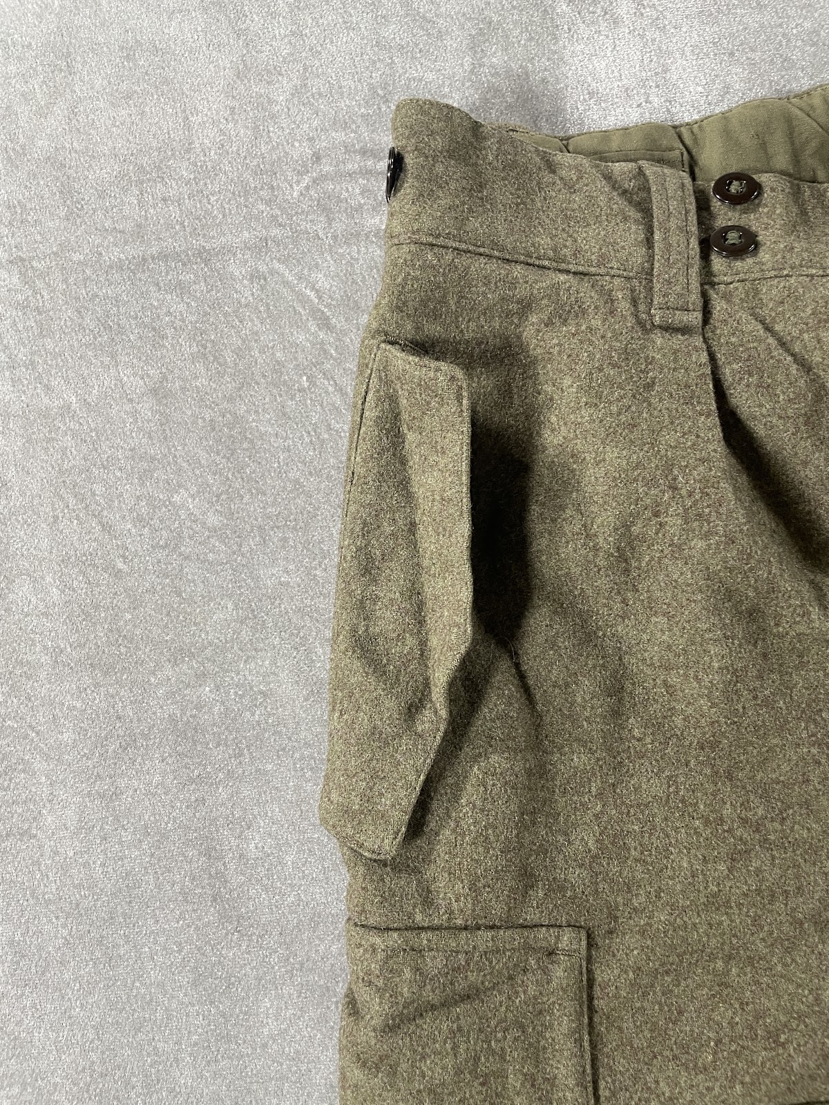 1950〜60年代頃 西ドイツ軍 ウールカーゴパンツ オリーブドラブ ミリタリー メンズ 9