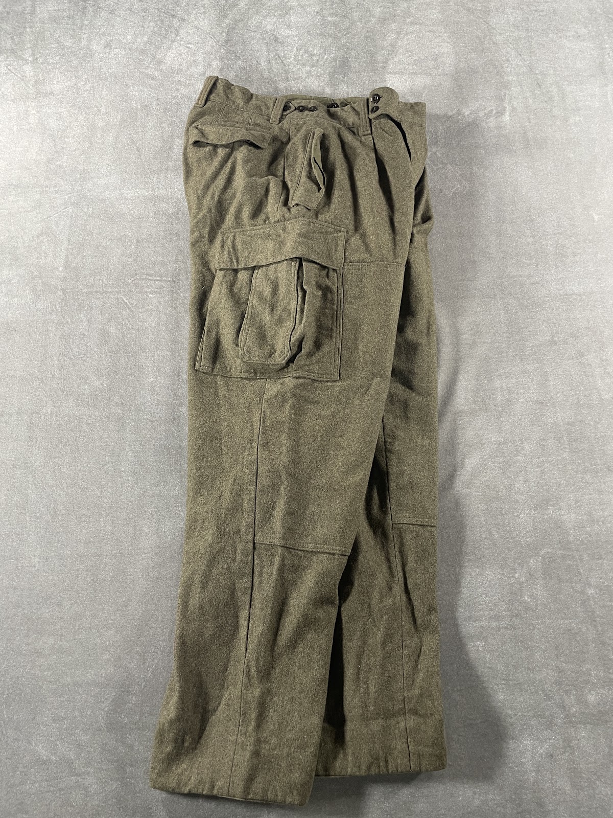 1950〜60年代頃 西ドイツ軍 ウールカーゴパンツ オリーブドラブ ミリタリー メンズ 10