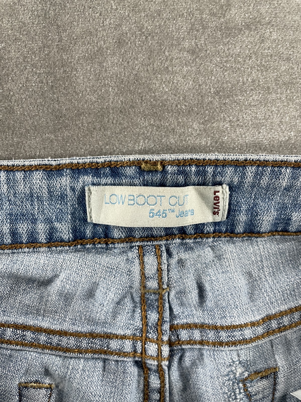 Levi's グラフィックプリント ブーツカットデニム ライトブルー 2000年代頃 レディース 4