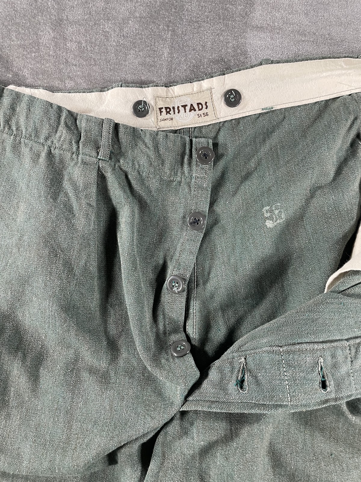 FRISTADS ワークパンツ（プリズナーパンツ） グレーグリーン スウェーデン メンズ 8