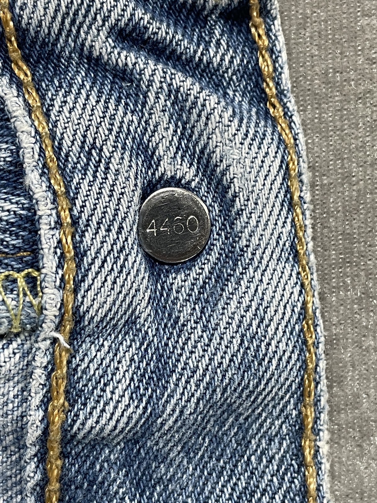 Levi's 517 ブーツカット カスタムプリントデニム ライトインディゴ W32 メンズ 9